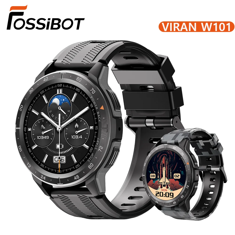 126/10000   FOSSiBOT VIRAN W101 Ʈġ  ƿ   ð  1AMT 1.43``AMOLED  ȭ Ʈġ